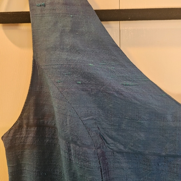 Vintage Mica(Holt Renfrew) textured Raw silk dress - Picture 5 of 8
